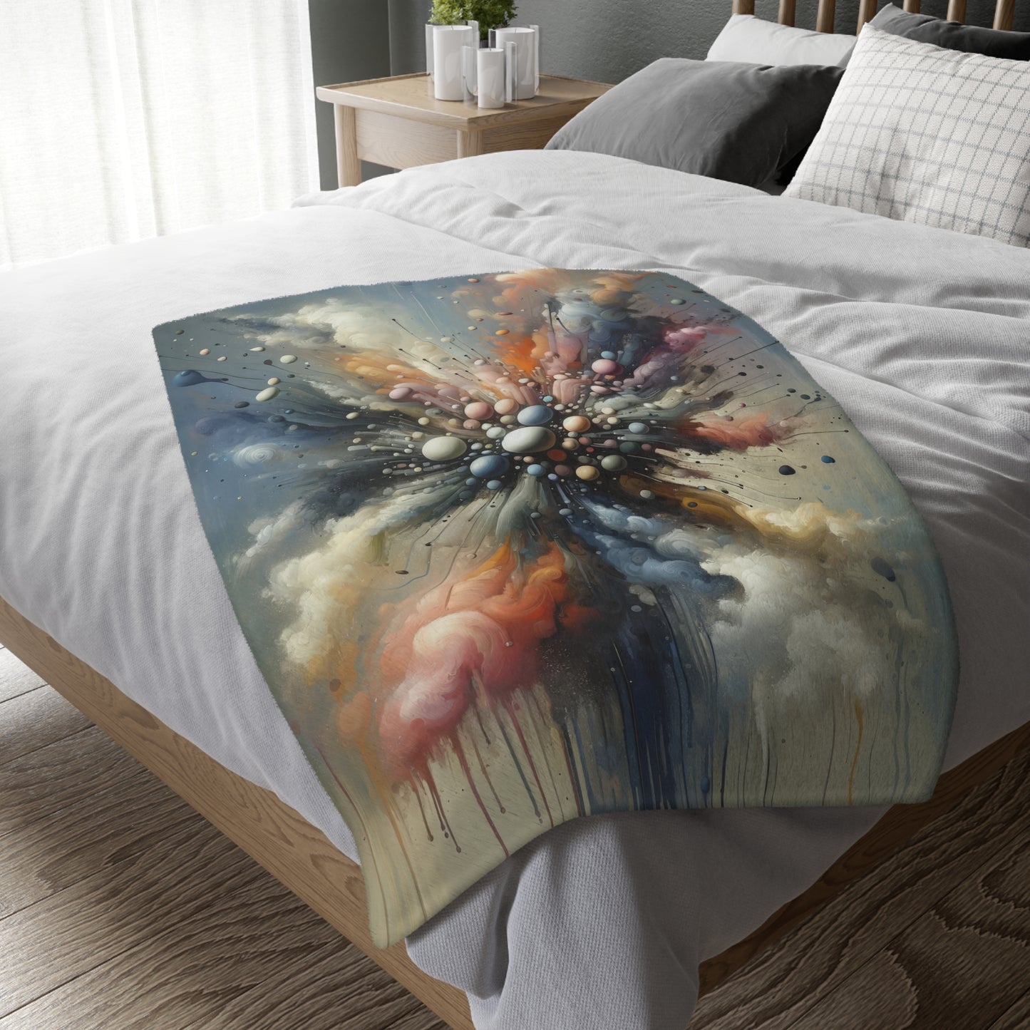 Impactful Deeds Ripple Velveteen Microfiber Blanket (Two-sided print)