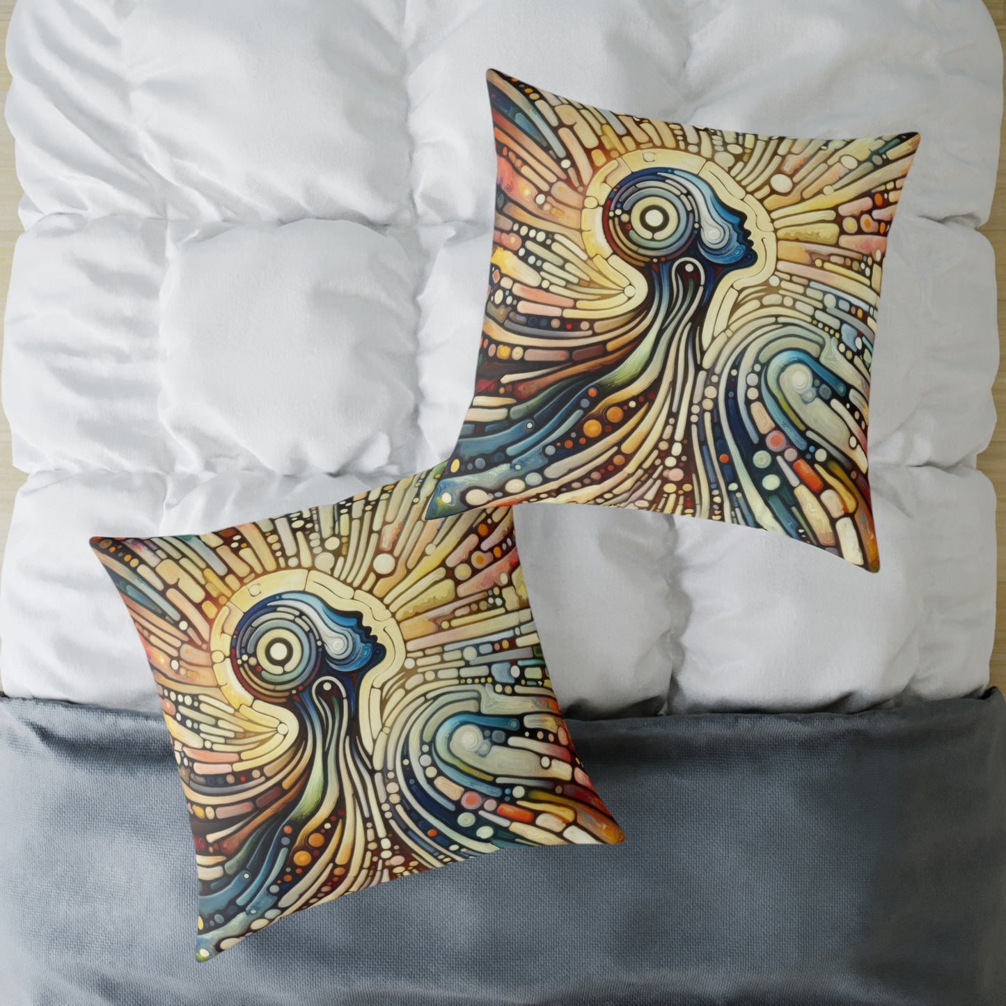 Inner Mosaic Kindness Spun Polyester Pillow