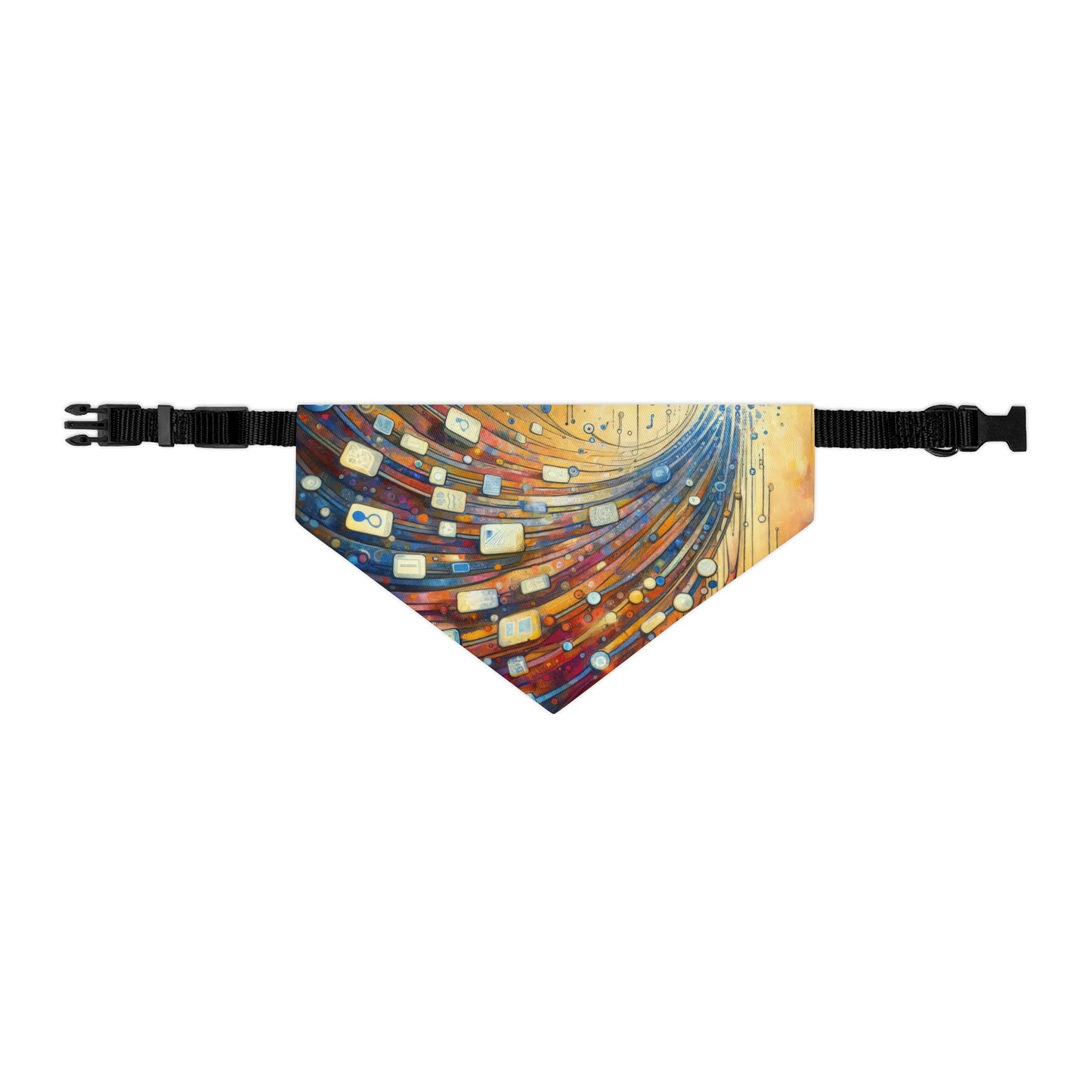 Digital Tapestry Weaving Pet Bandana Collar