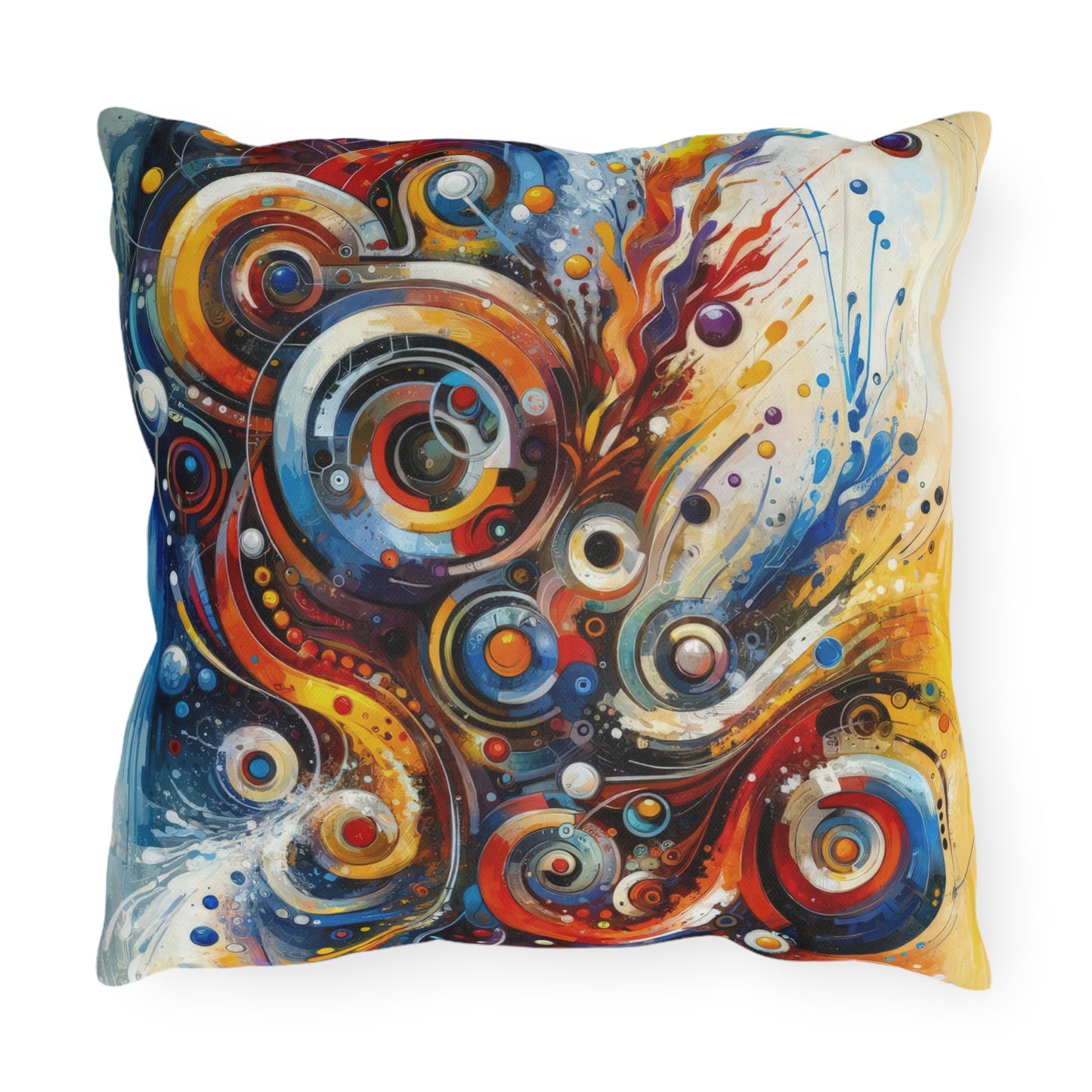 Harmonic Abstract Synergy Outdoor Pillows