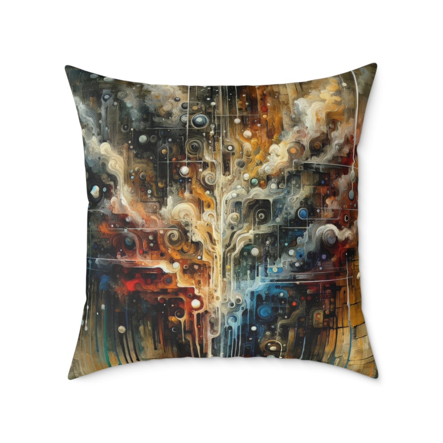 Integral Stewardship Abstract Spun Polyester Pillow