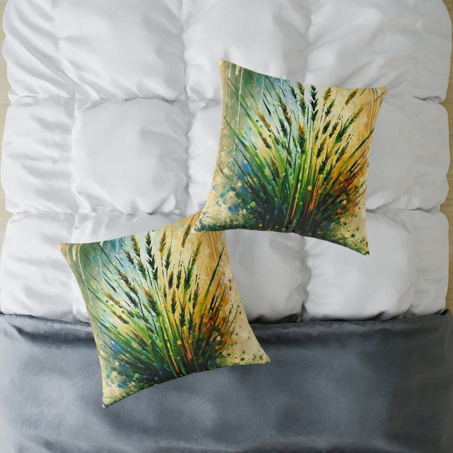 Grass Testament Change Spun Polyester Pillow