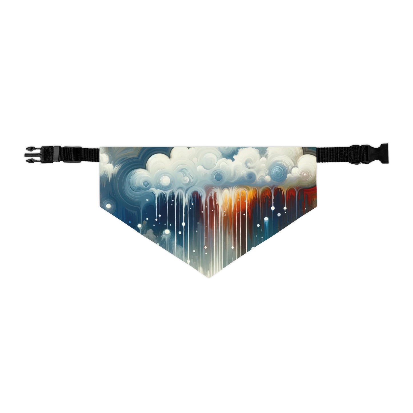 Grounding Silver Clouds Pet Bandana Collar