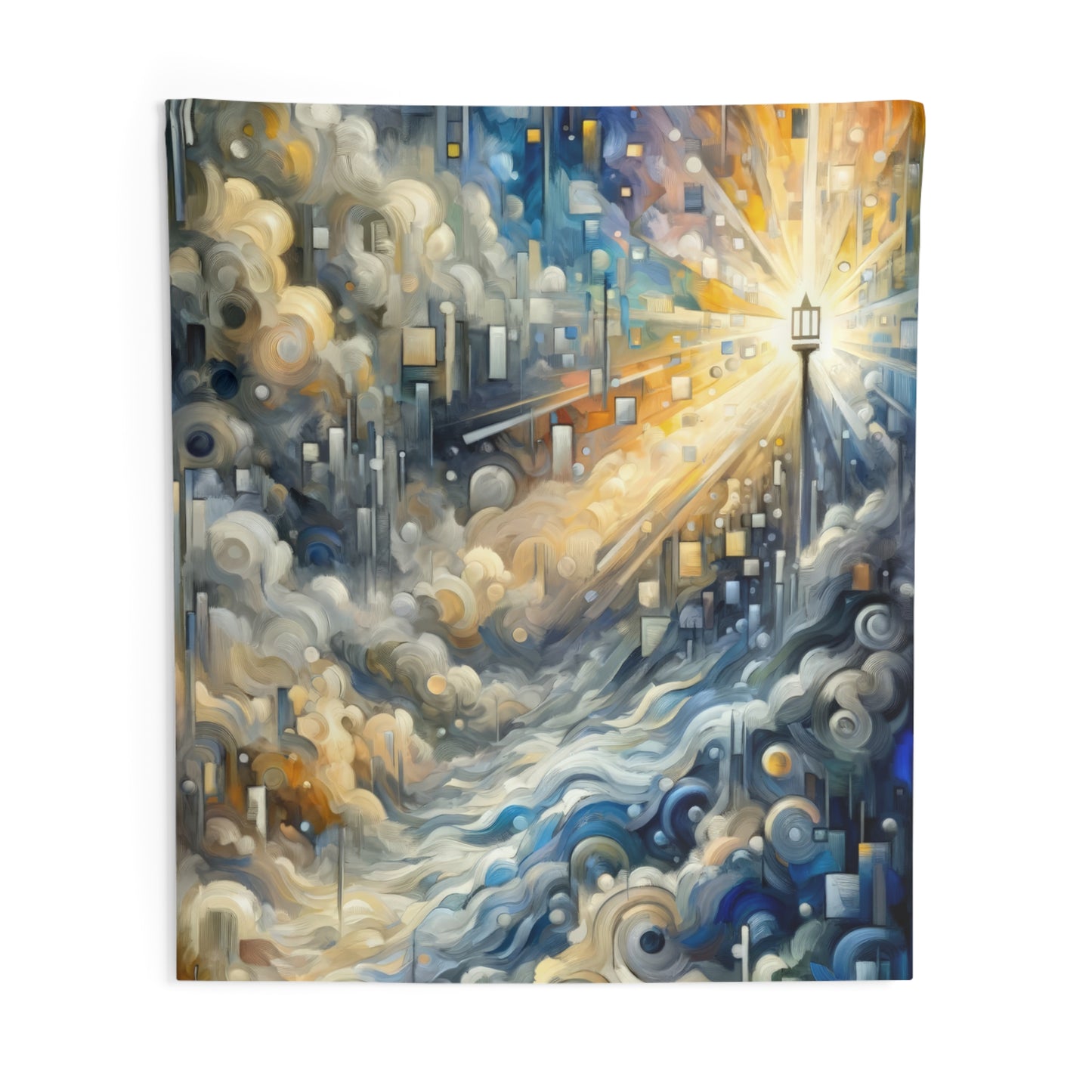 Adrift Beacon Tachism Indoor Wall Tapestries