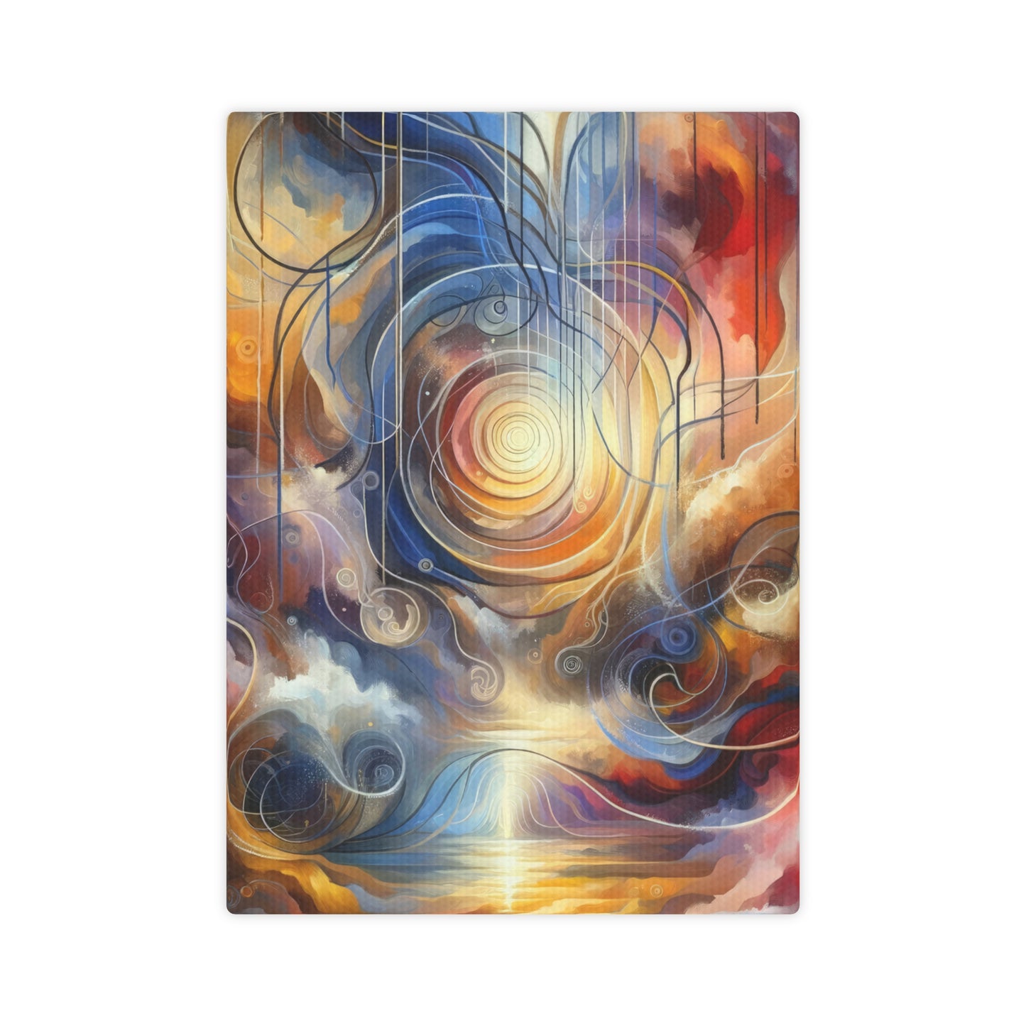 Presence Anchored Tachism Canvas Photo Tile
