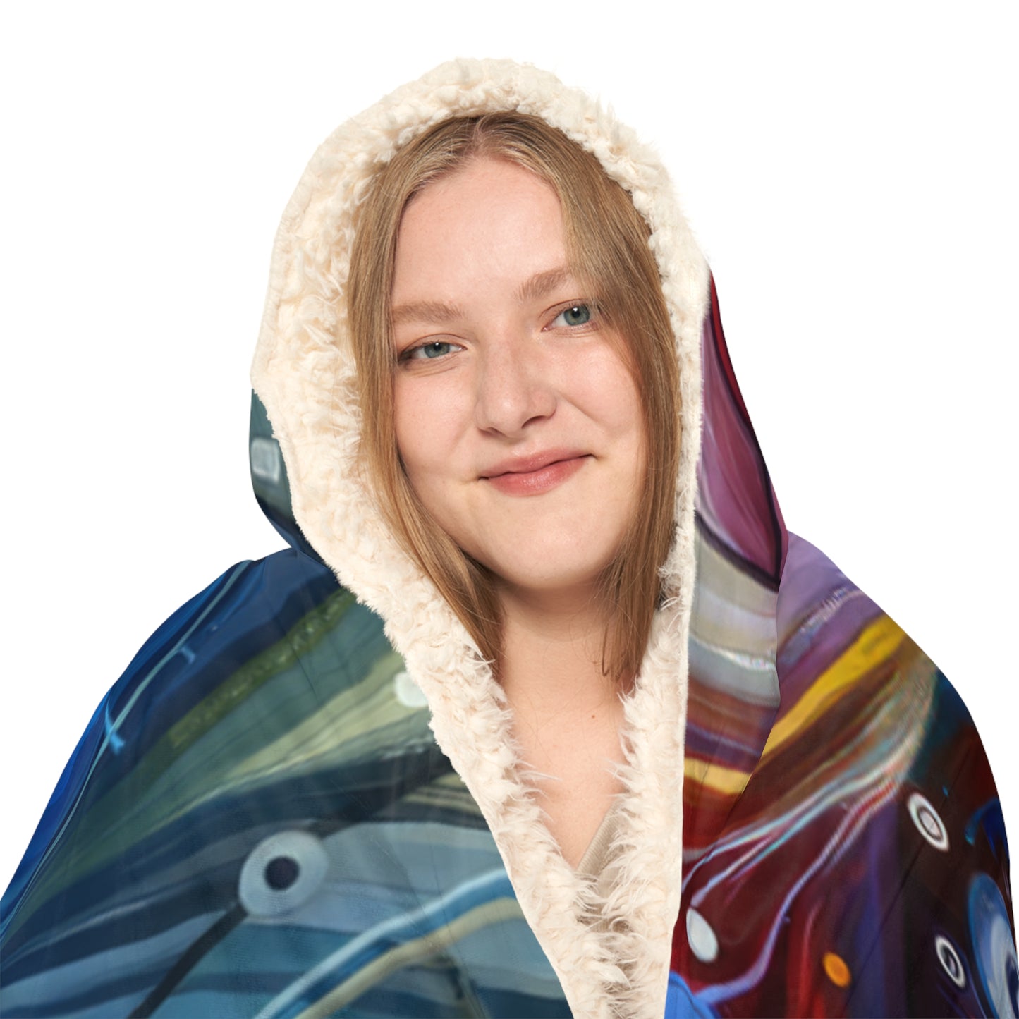 Digital Mindfulness Abstract Snuggle Blanket