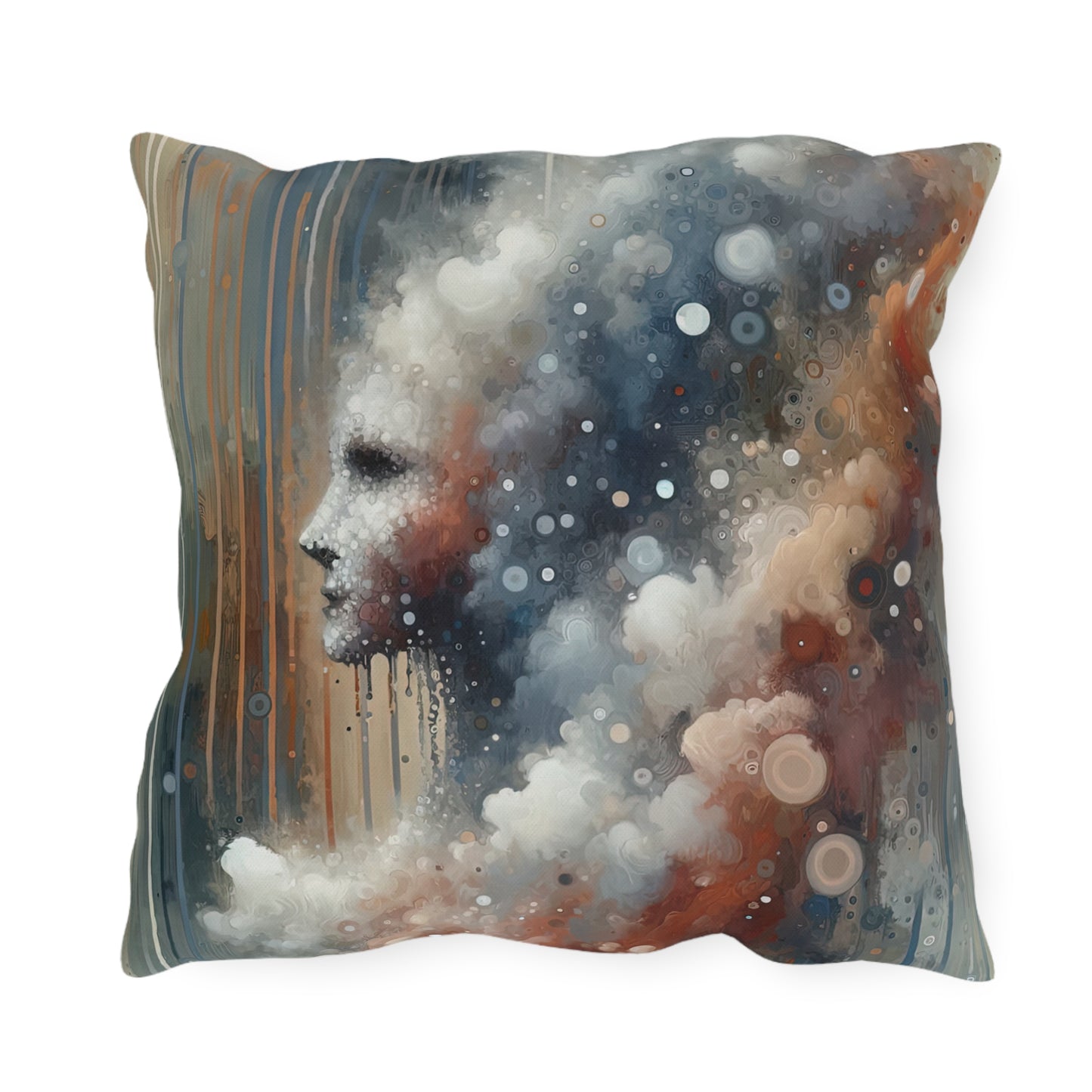 Ephemeral Hour Residue Outdoor Pillows