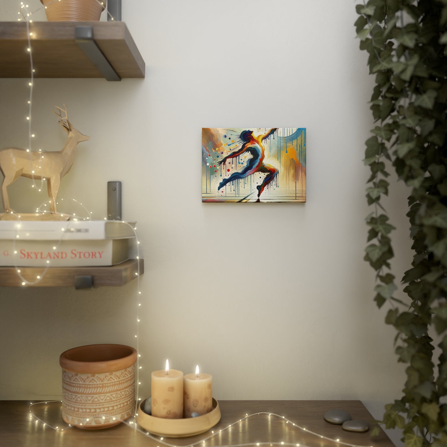 Expressive Dance Reflection Canvas Photo Tile