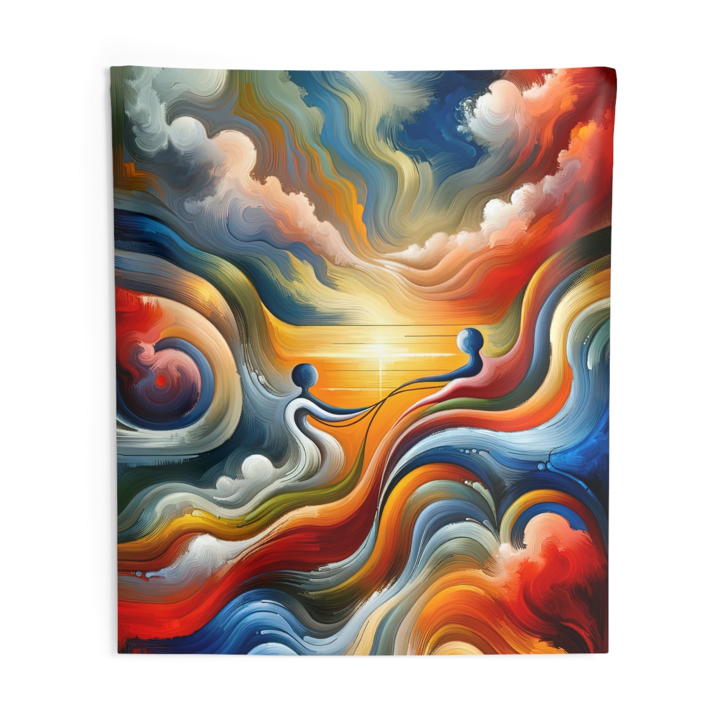 Empathetic Lifeline Abstract Indoor Wall Tapestries