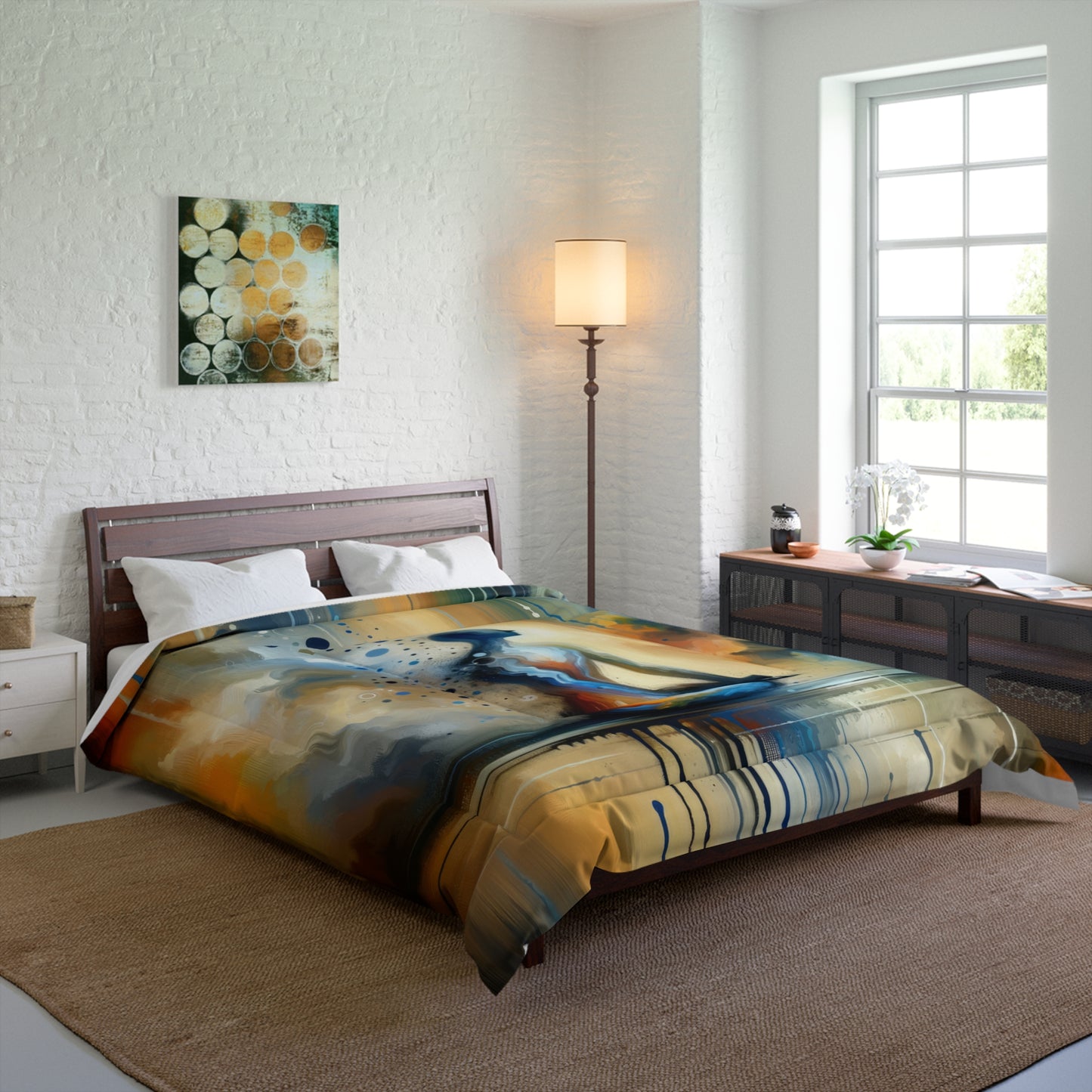 Resonance Abstract Healing Comforter