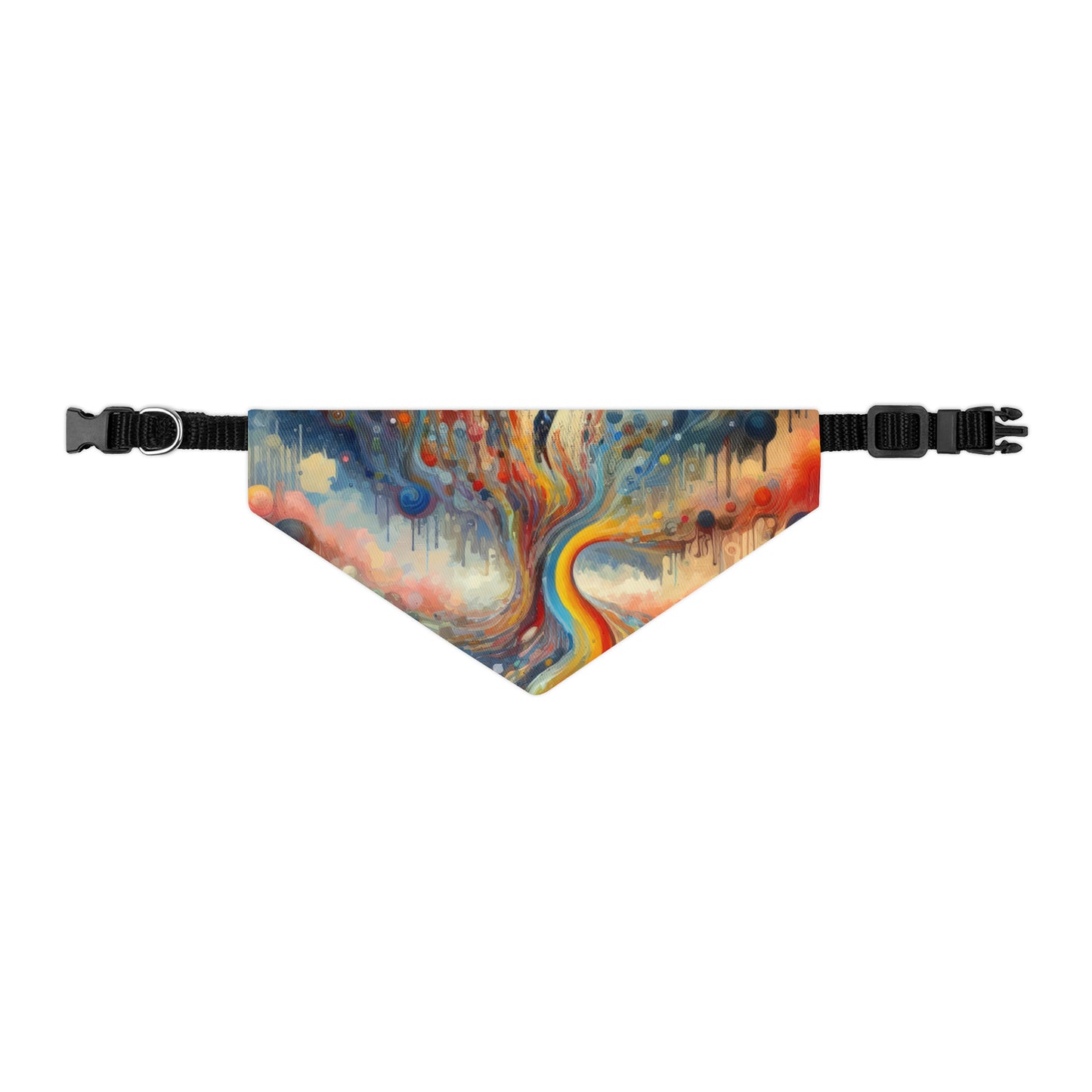 Choices Tachism Canvas Pet Bandana Collar