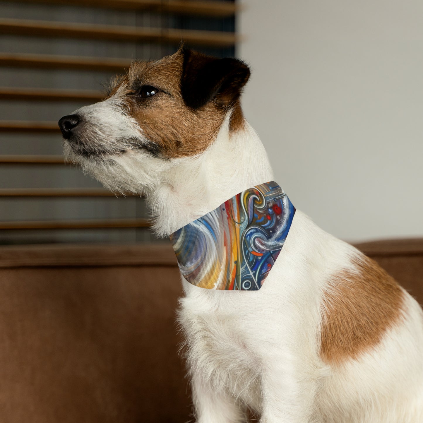 Interconnectivity Tachism Dynamics Pet Bandana Collar