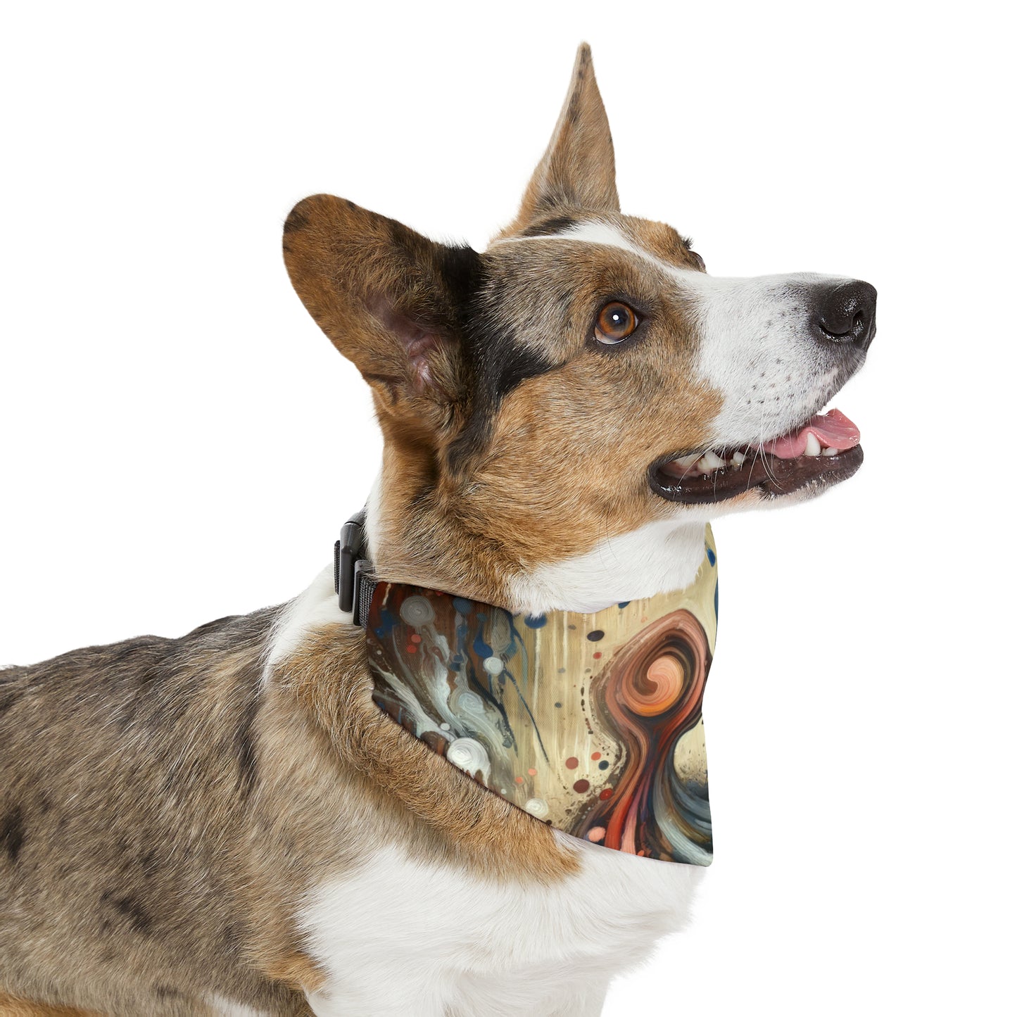 Empathic Connection Tachism Pet Bandana Collar