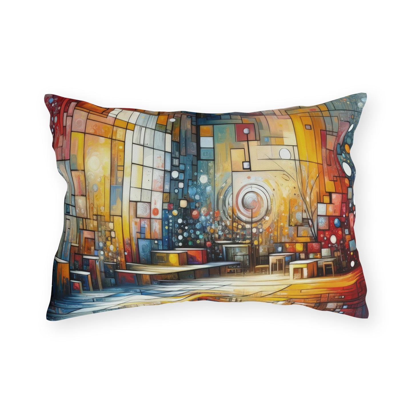 Reflective Habitation Art Outdoor Pillows