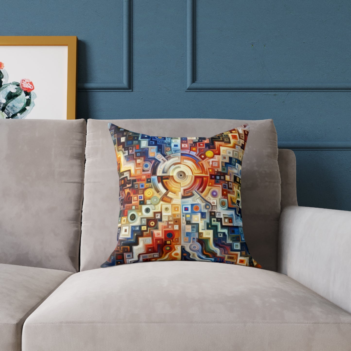 Essence Kaleidoscope Tapestry Spun Polyester Pillow