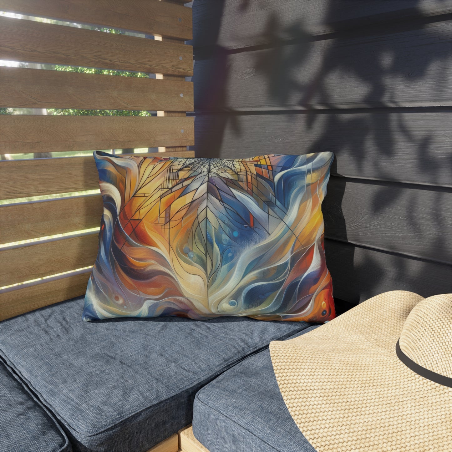 Weaving Renewal Web Outdoor Pillows