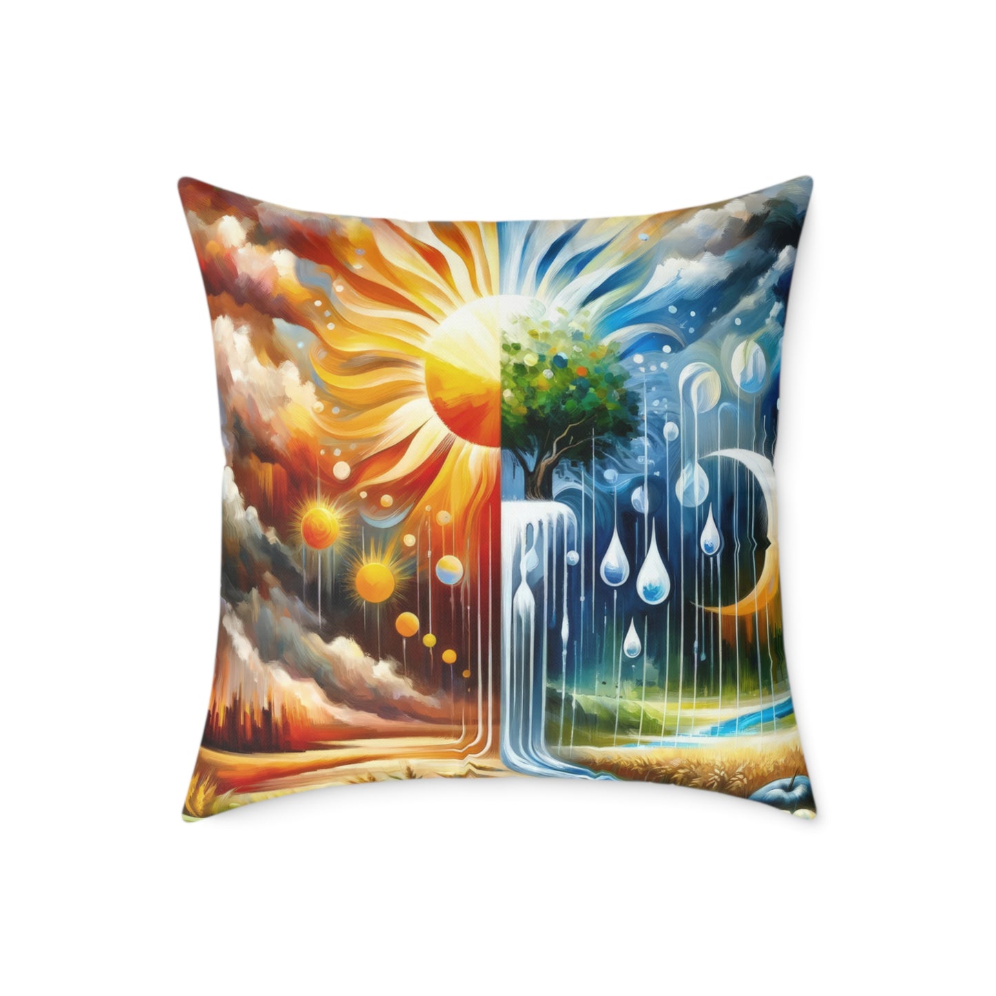 Sunshine Harvest Journey Spun Polyester Pillow