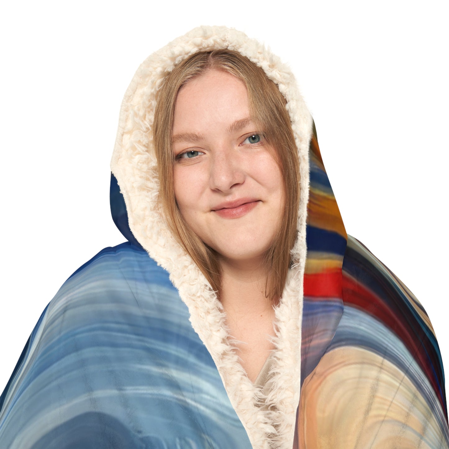 Convergent Abstract Unity Snuggle Blanket