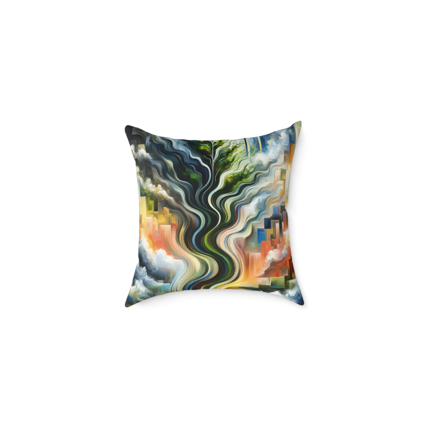 Eternal Digital Contrast Spun Polyester Pillow
