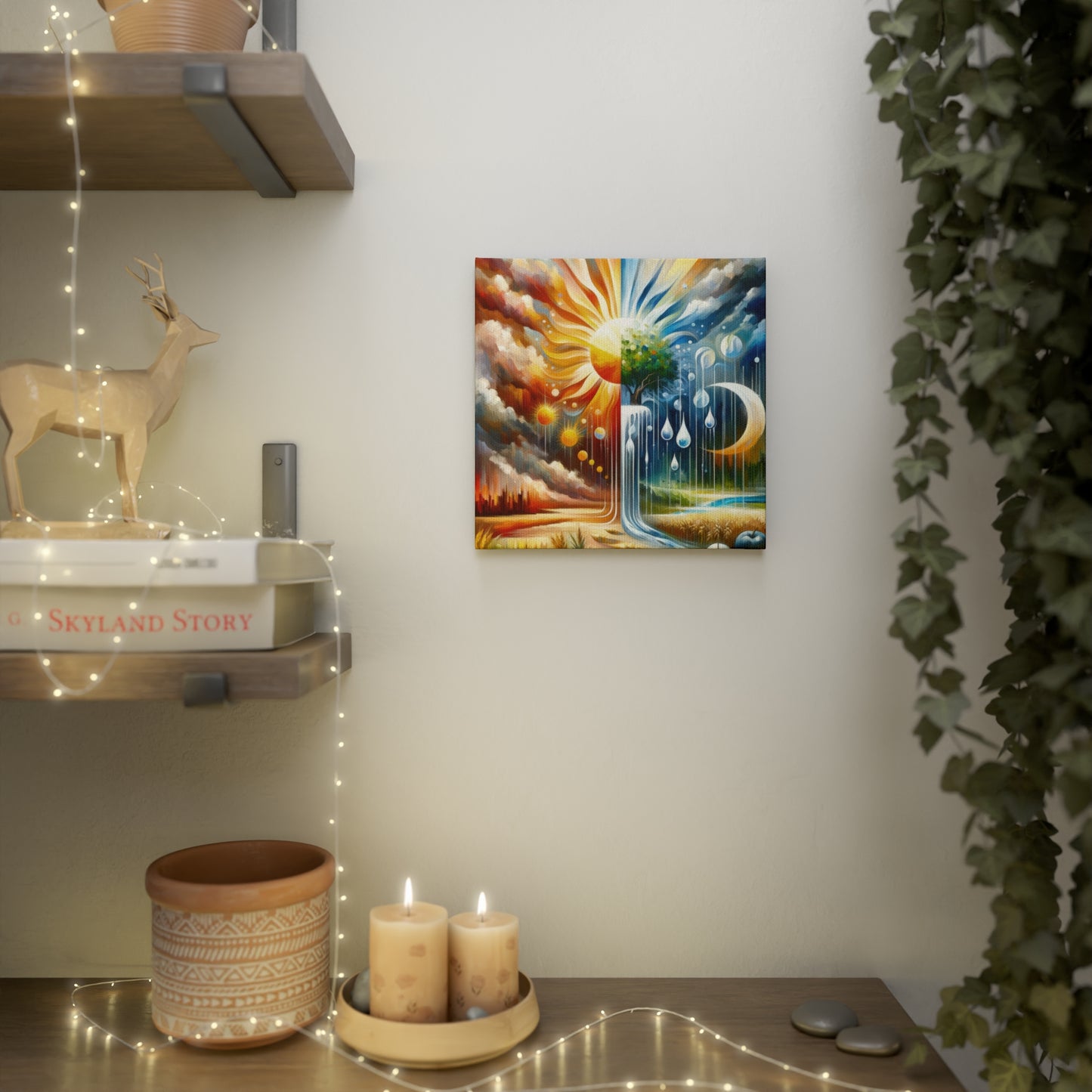 Sunshine Harvest Journey Canvas Photo Tile