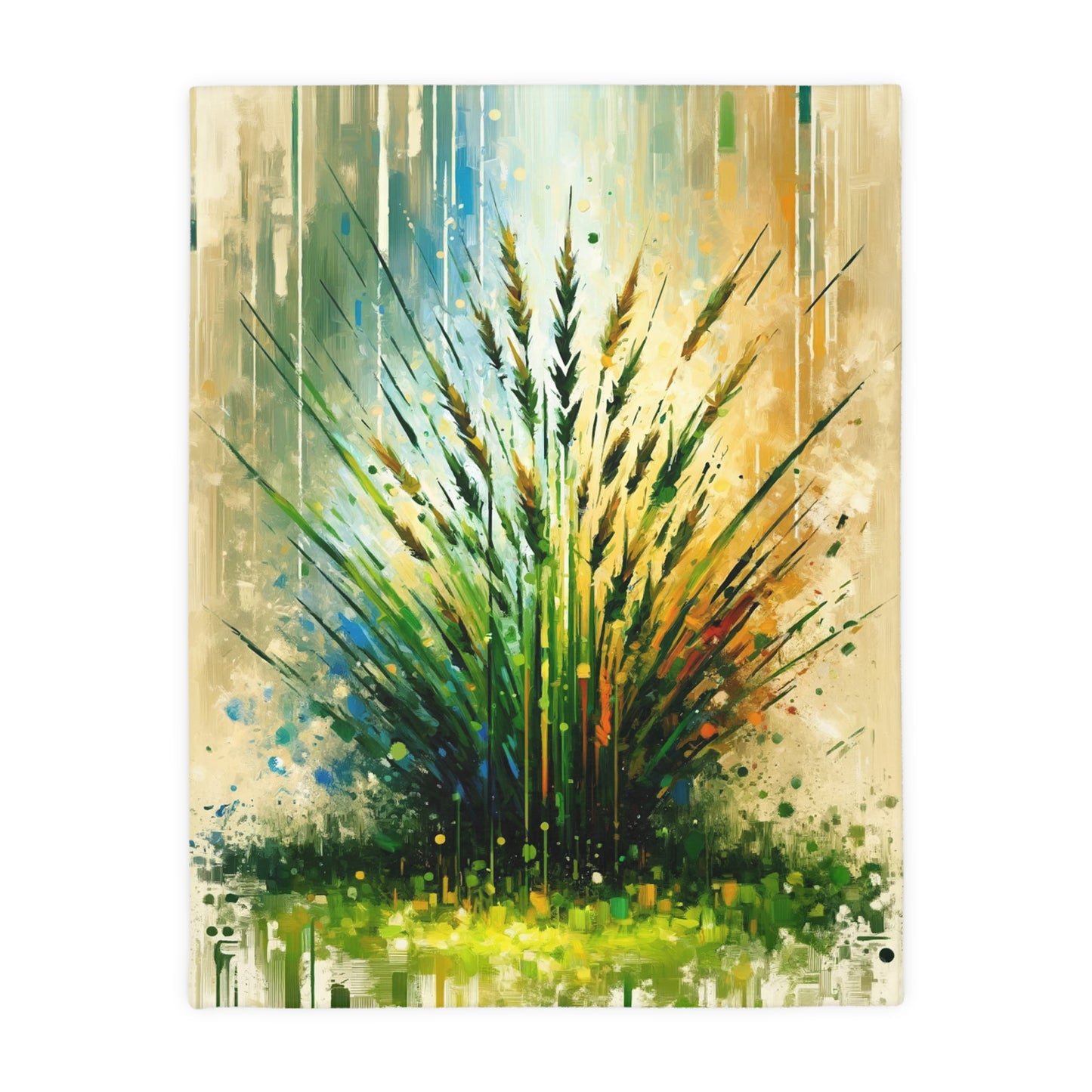 Grass Testament Change Velveteen Microfiber Blanket (Two-sided print)