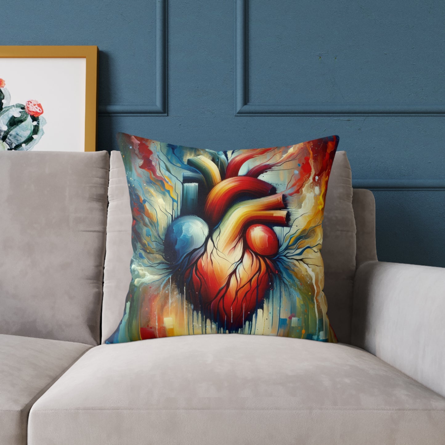 Humanity Heart Unveiled Spun Polyester Pillow