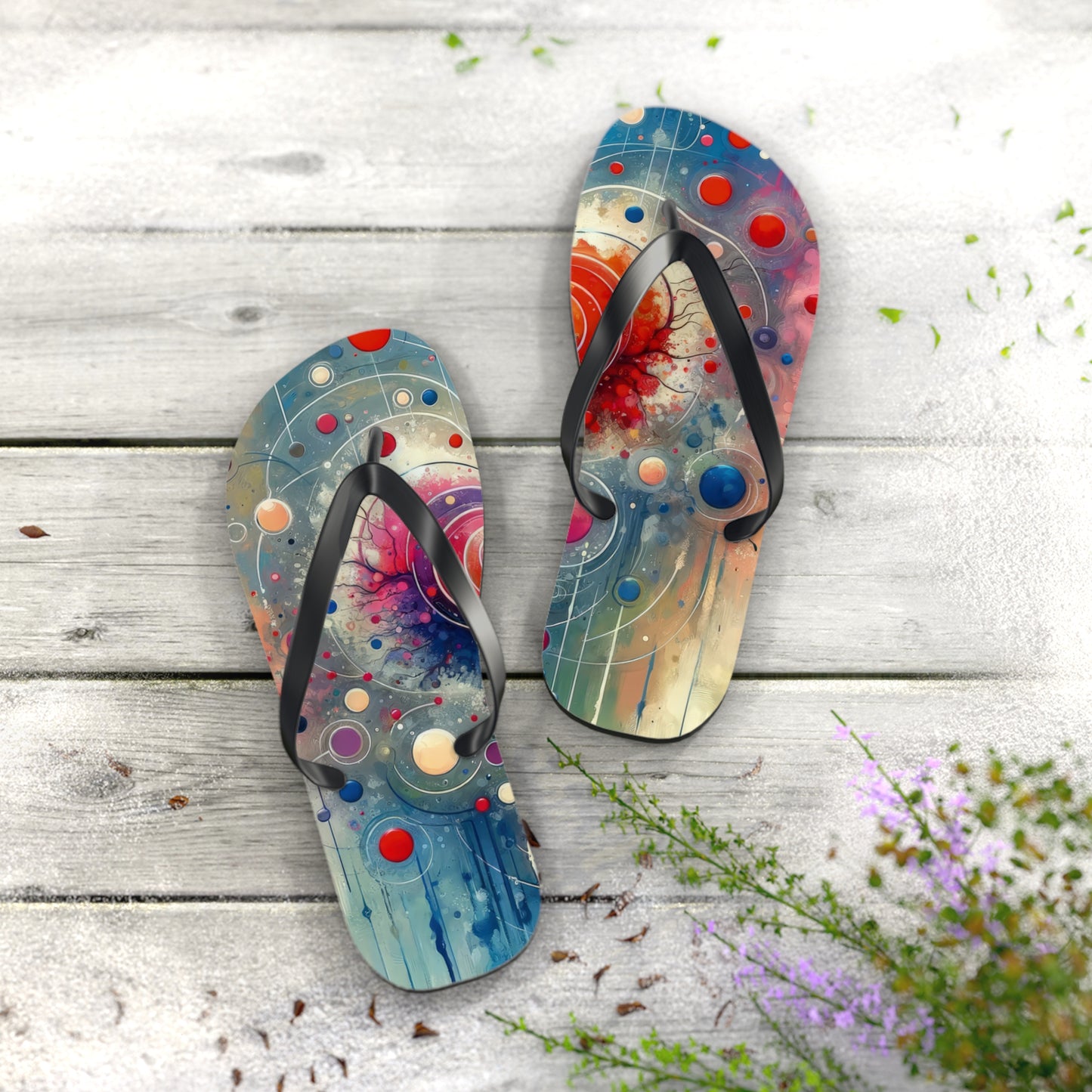 Emotional Physics Heart Flip Flops