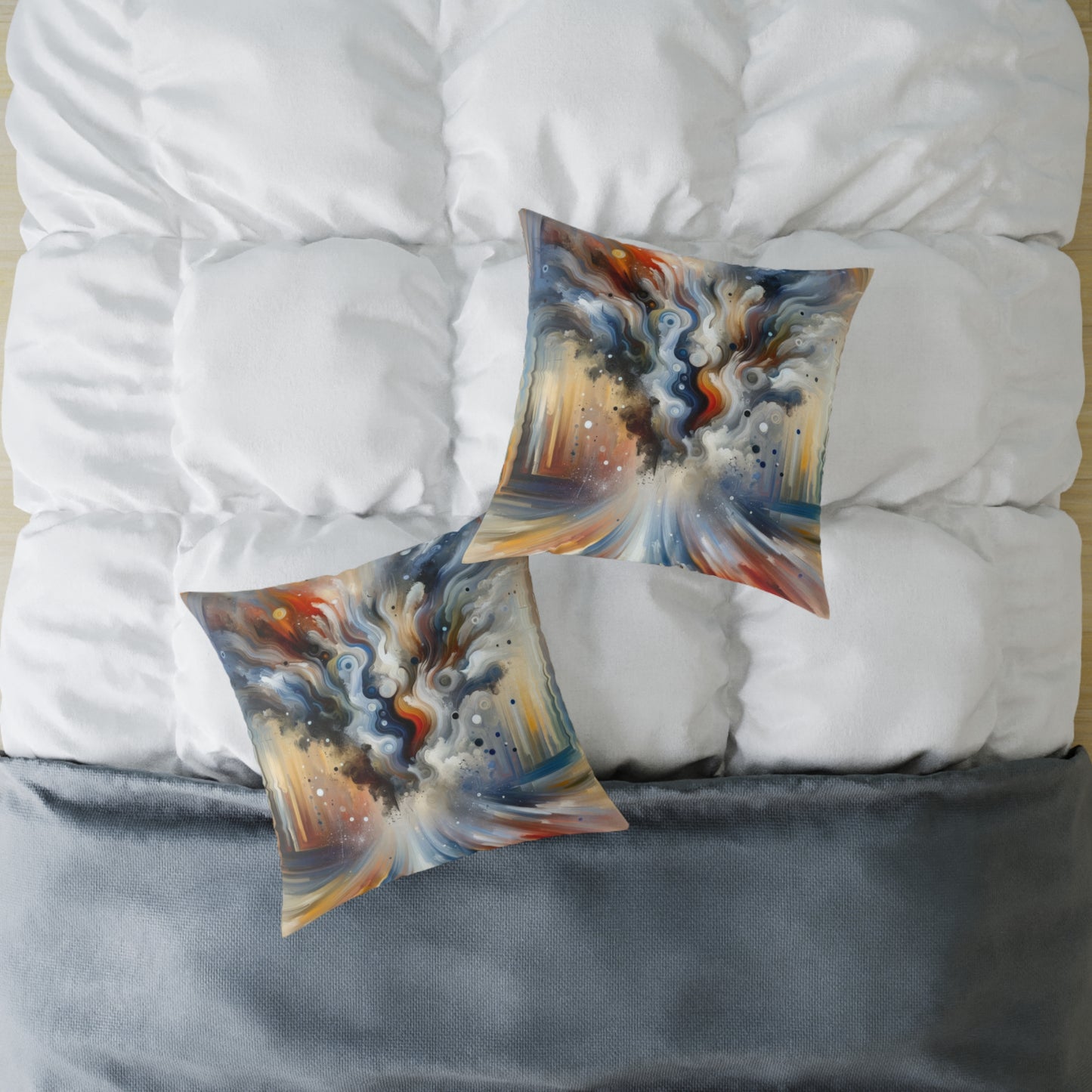 Dynamic External Influence Spun Polyester Pillow
