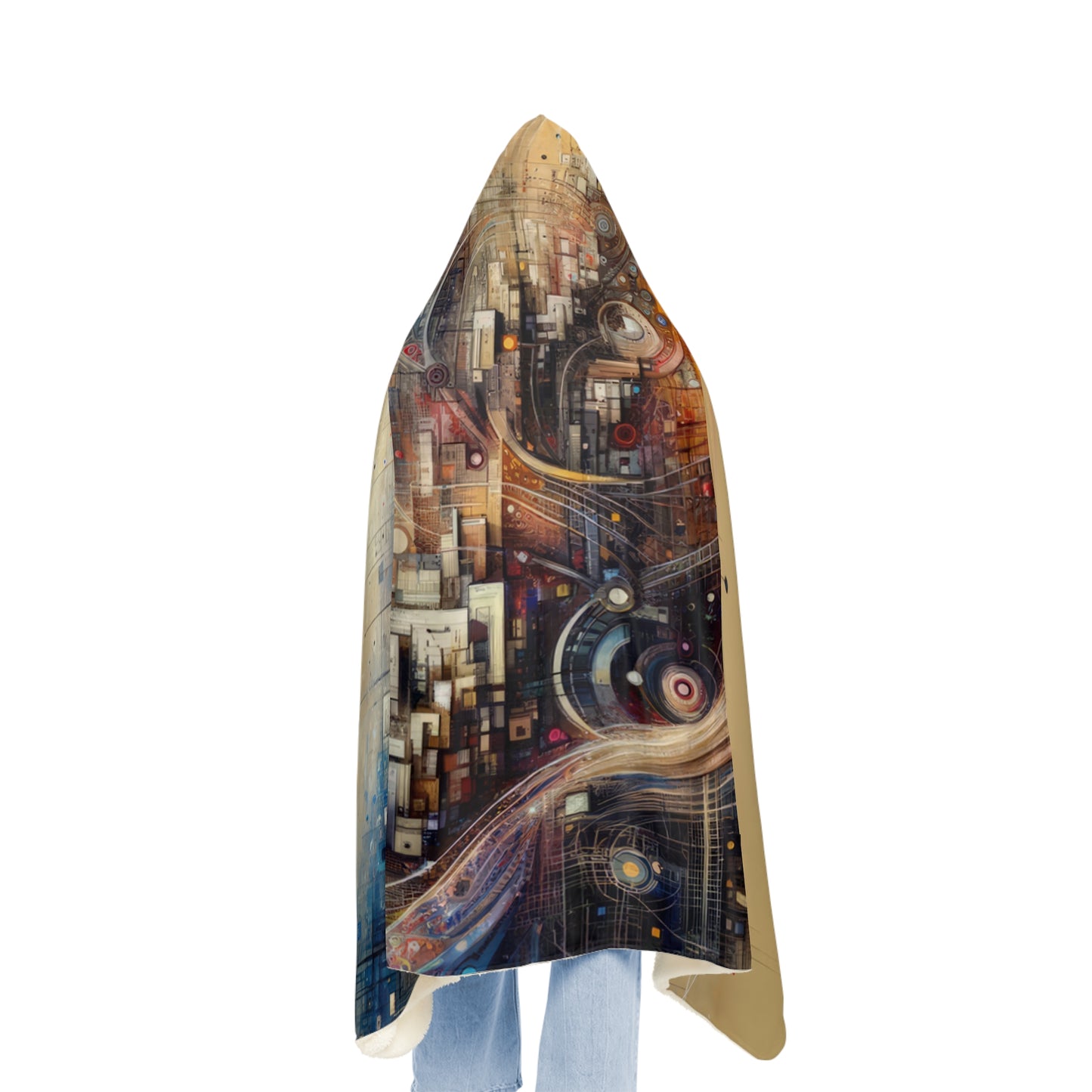 Digital Rhythmic Architecture Snuggle Blanket