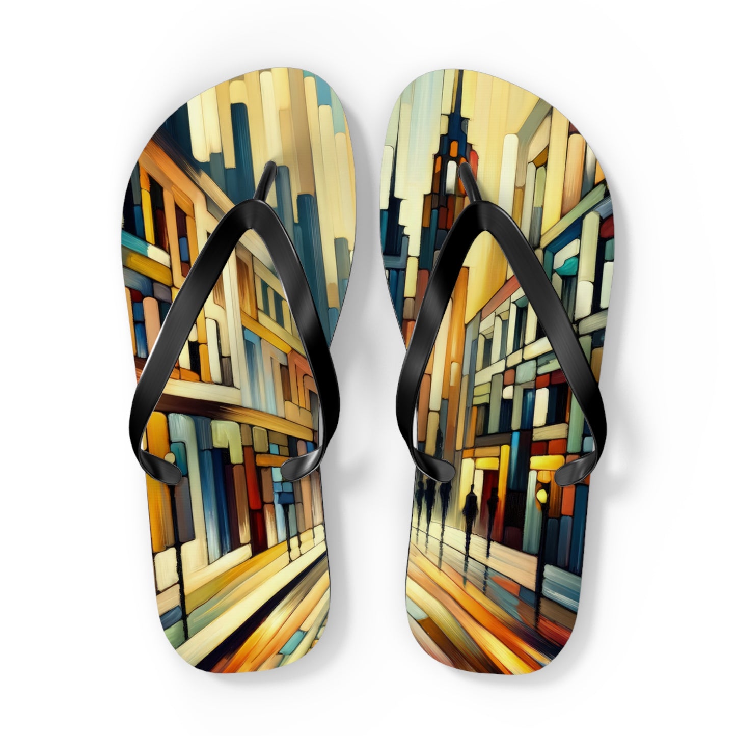 Cobbled Rhythm Heartbeat Flip Flops