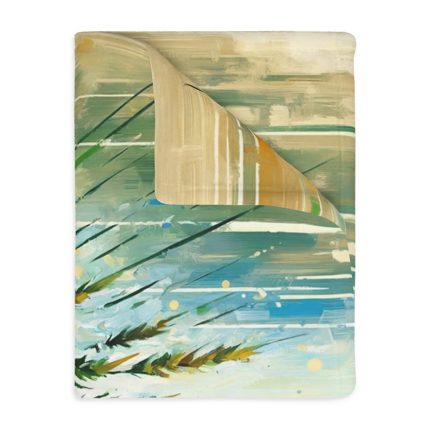 Grass Testament Change Velveteen Microfiber Blanket (Two-sided print)