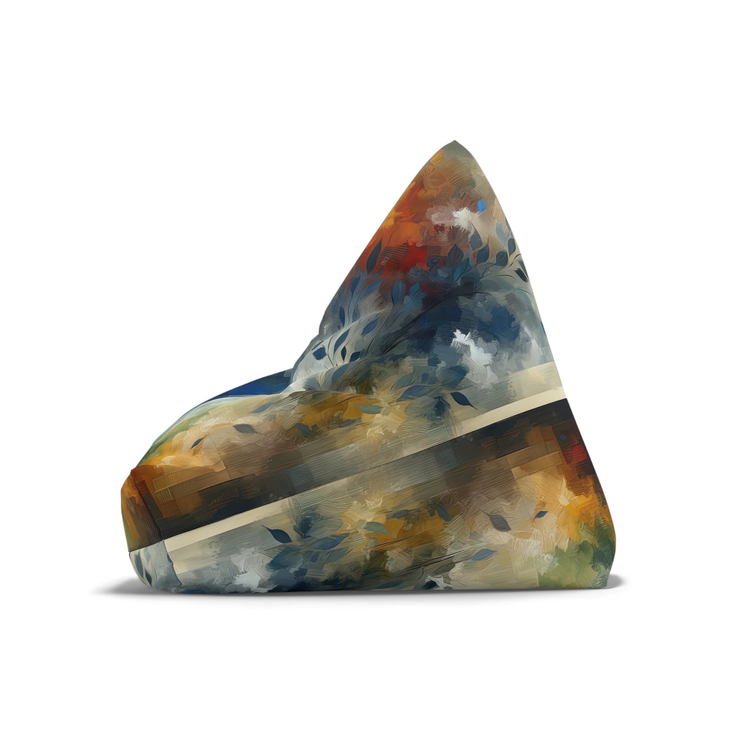 Contemplative Leaves Whispers Bean Bag Chair Cover