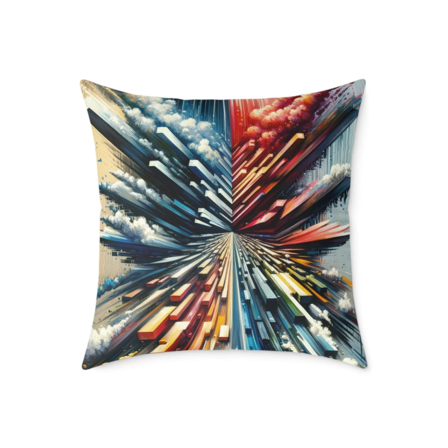 Rapid Perspective Shift Spun Polyester Pillow