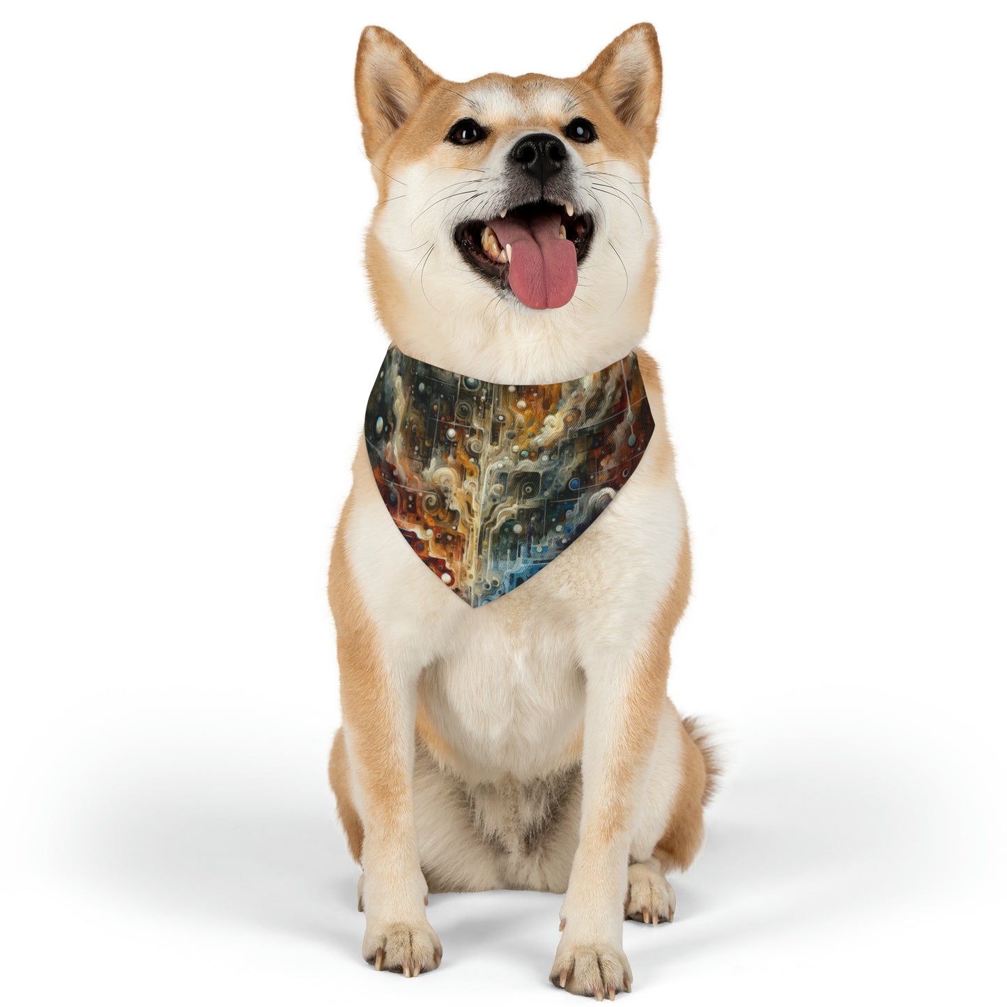 Integral Stewardship Abstract Pet Bandana Collar