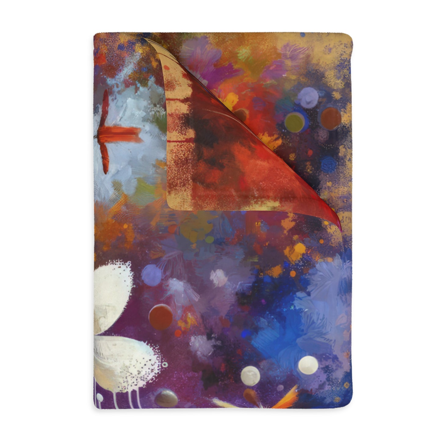 Inner Algorithm Synthesis Velveteen Microfiber Blanket (Two-sided print)