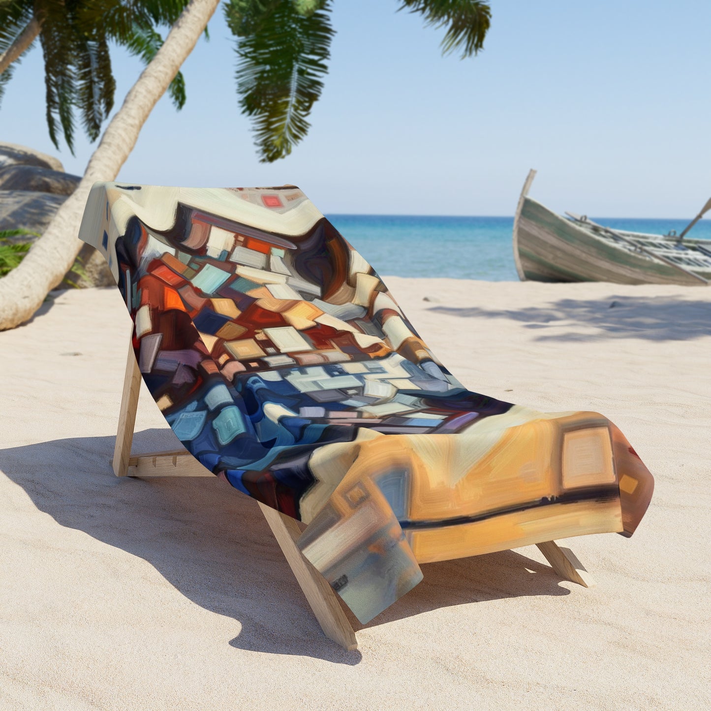 Identity Tachism Intersection Beach Towel