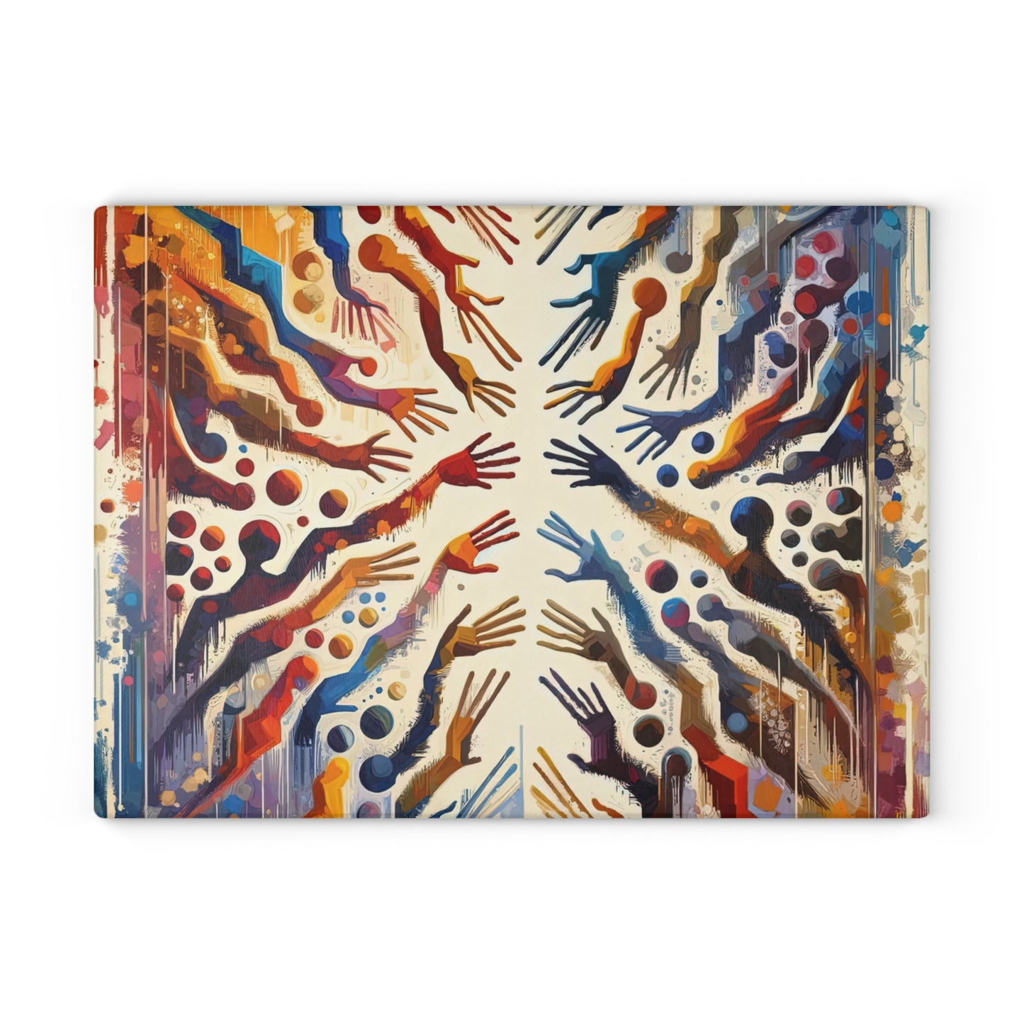 Architects Wisdom Tachism Glass Cutting Board