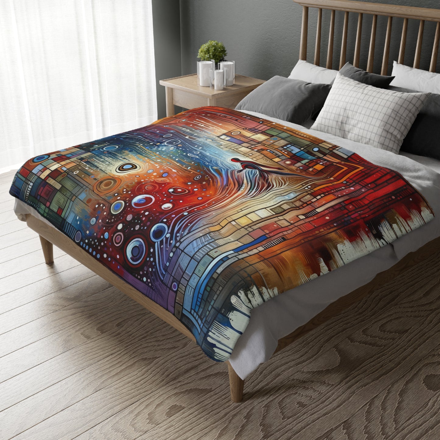 Advocate Ethos Connectivity Velveteen Microfiber Blanket (Two-sided print)