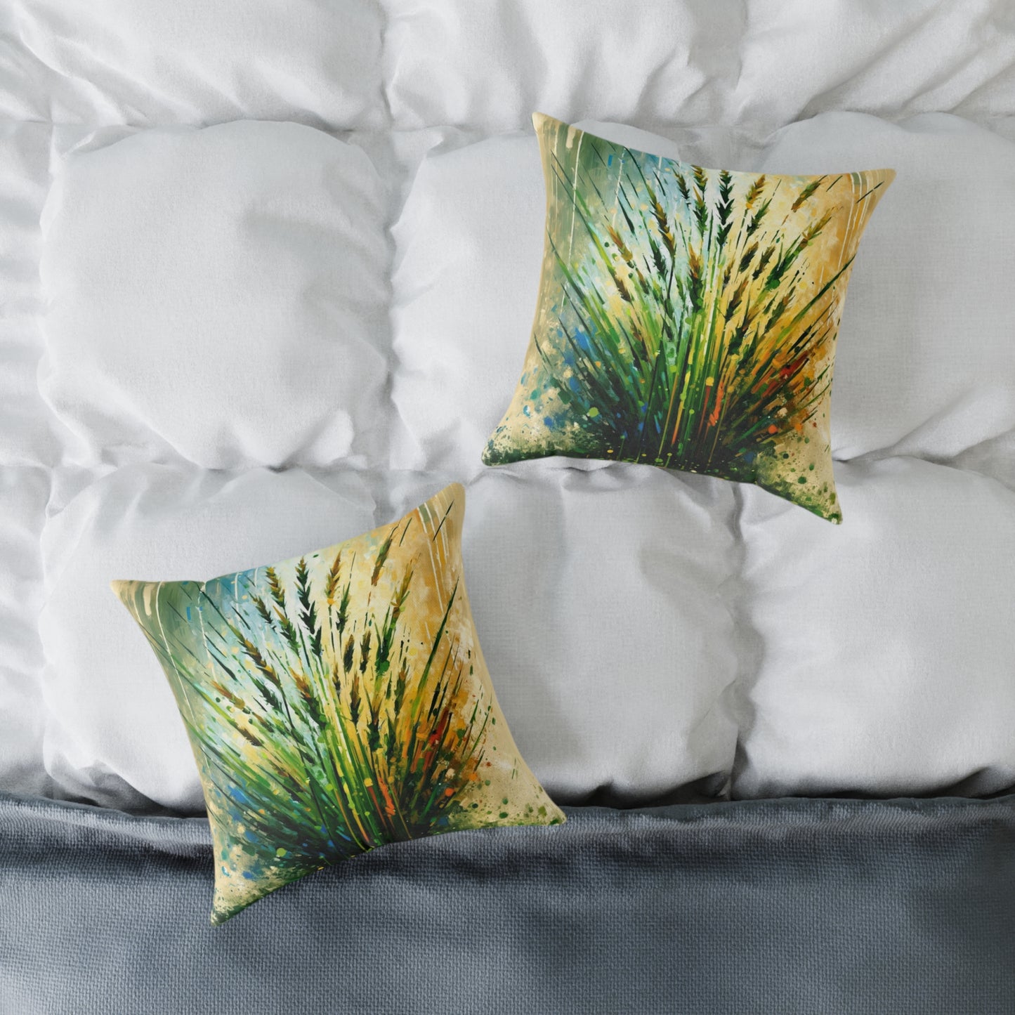 Grass Testament Change Spun Polyester Pillow