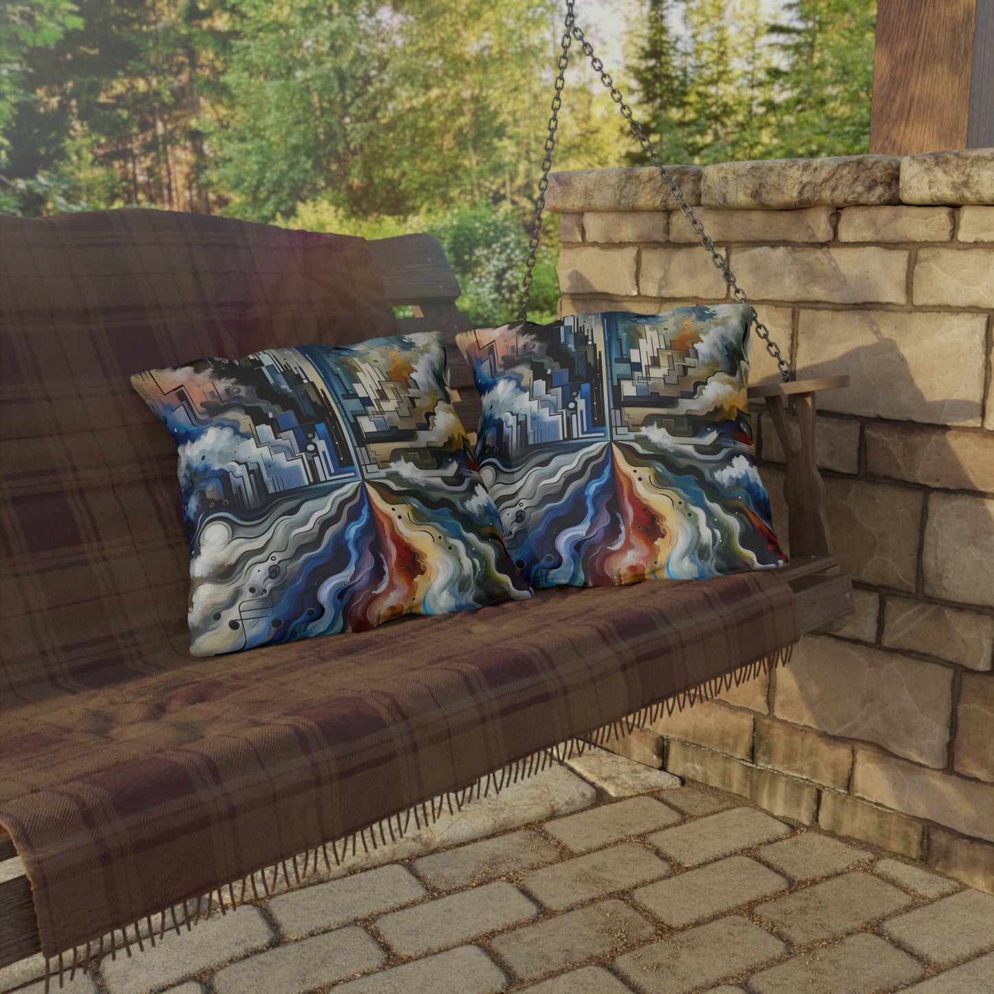 Digital Divide Navigation Outdoor Pillows