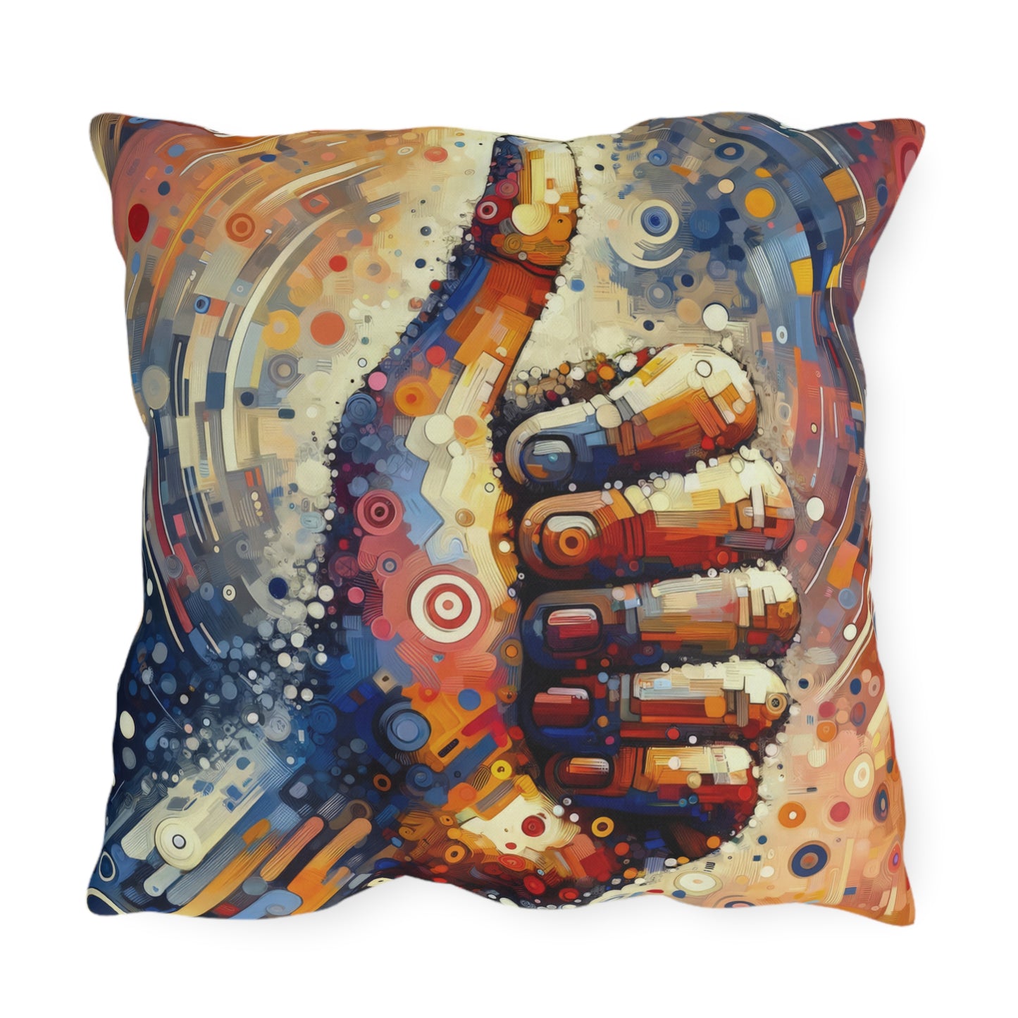 Digital Gratitude Nod Outdoor Pillows