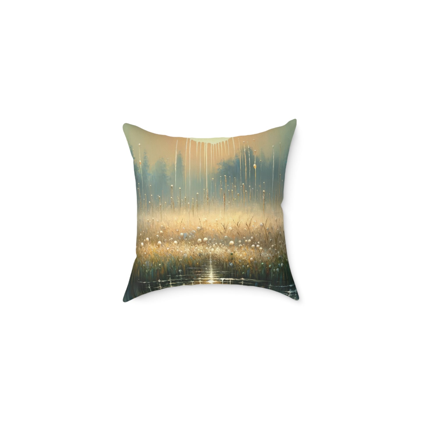 Observant Delicacy Heart Spun Polyester Pillow