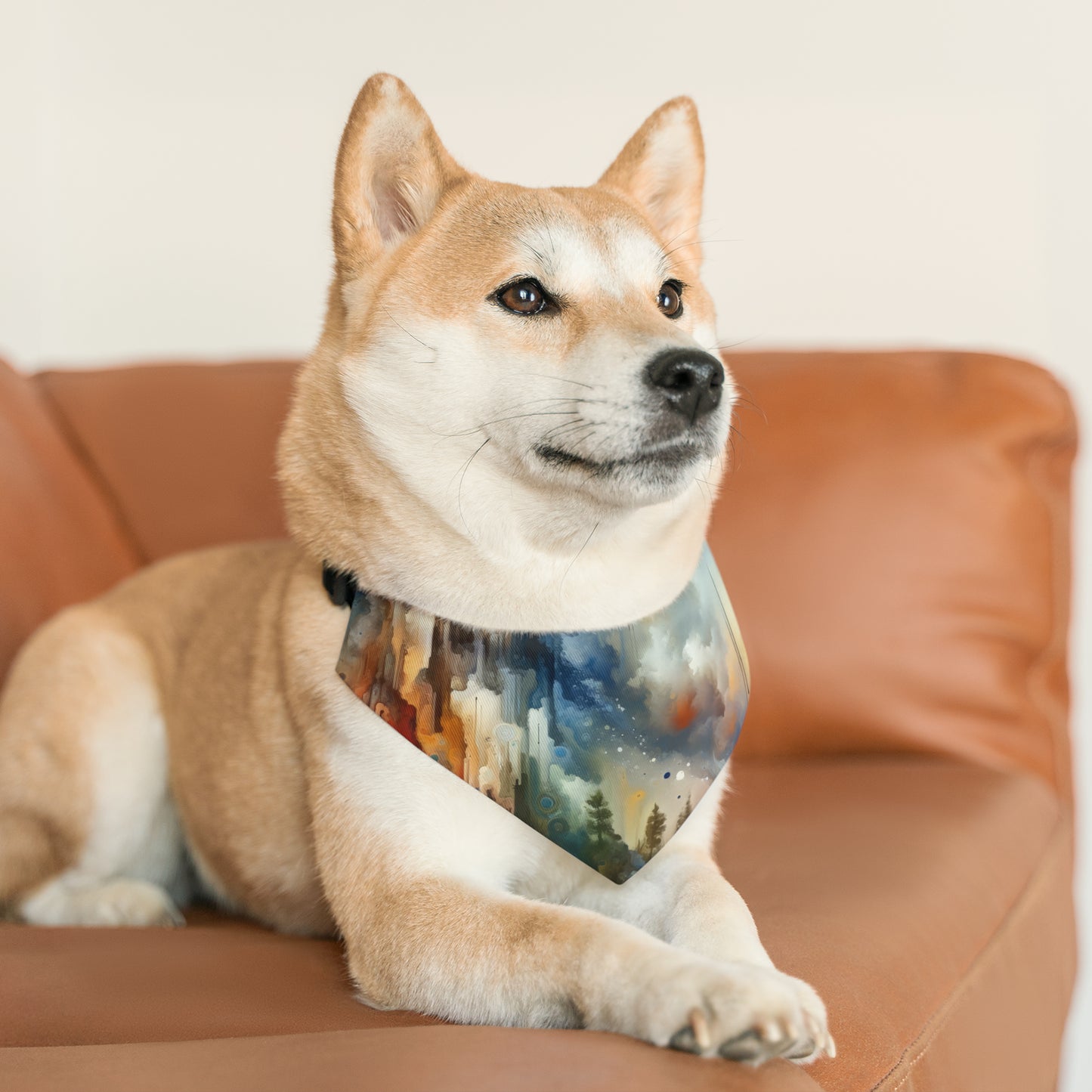 Inner Journey Abstract Pet Bandana Collar