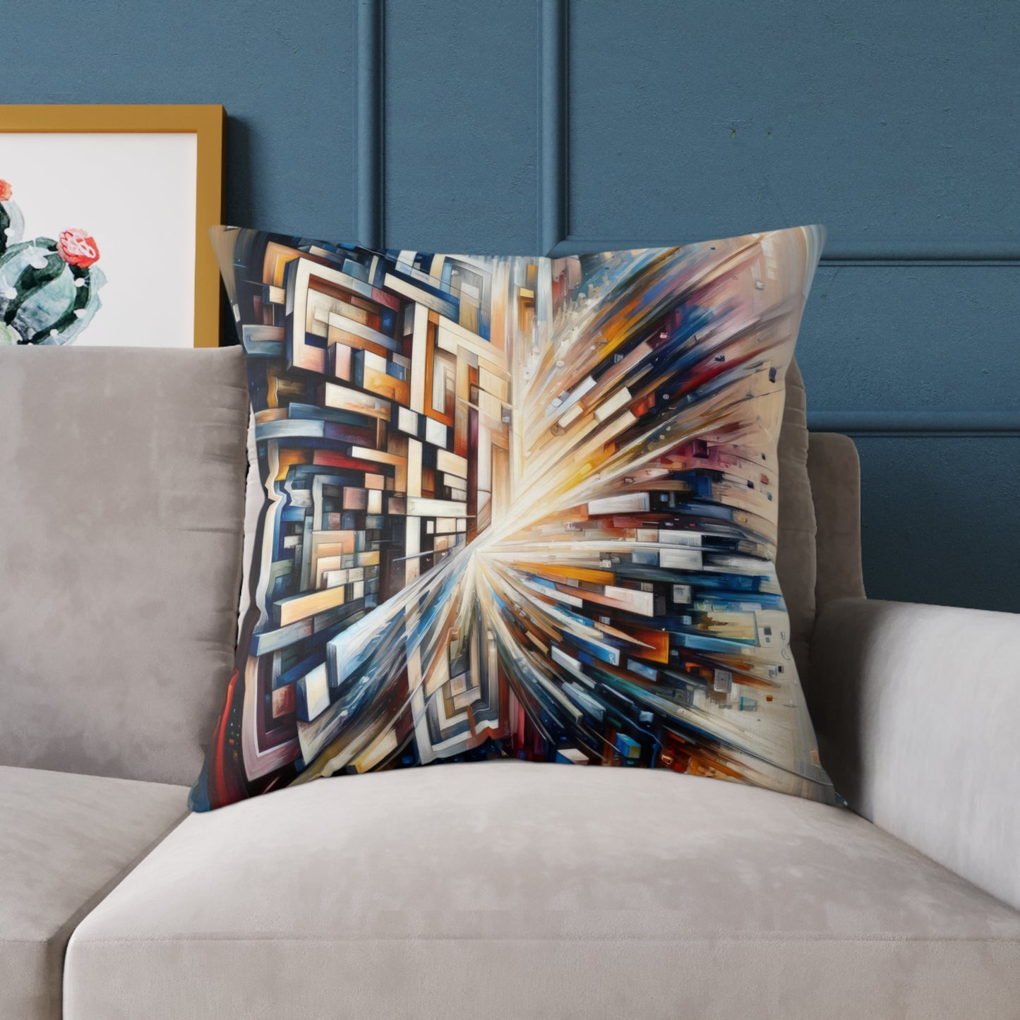 Pieces Unifying Focus Spun Polyester Pillow