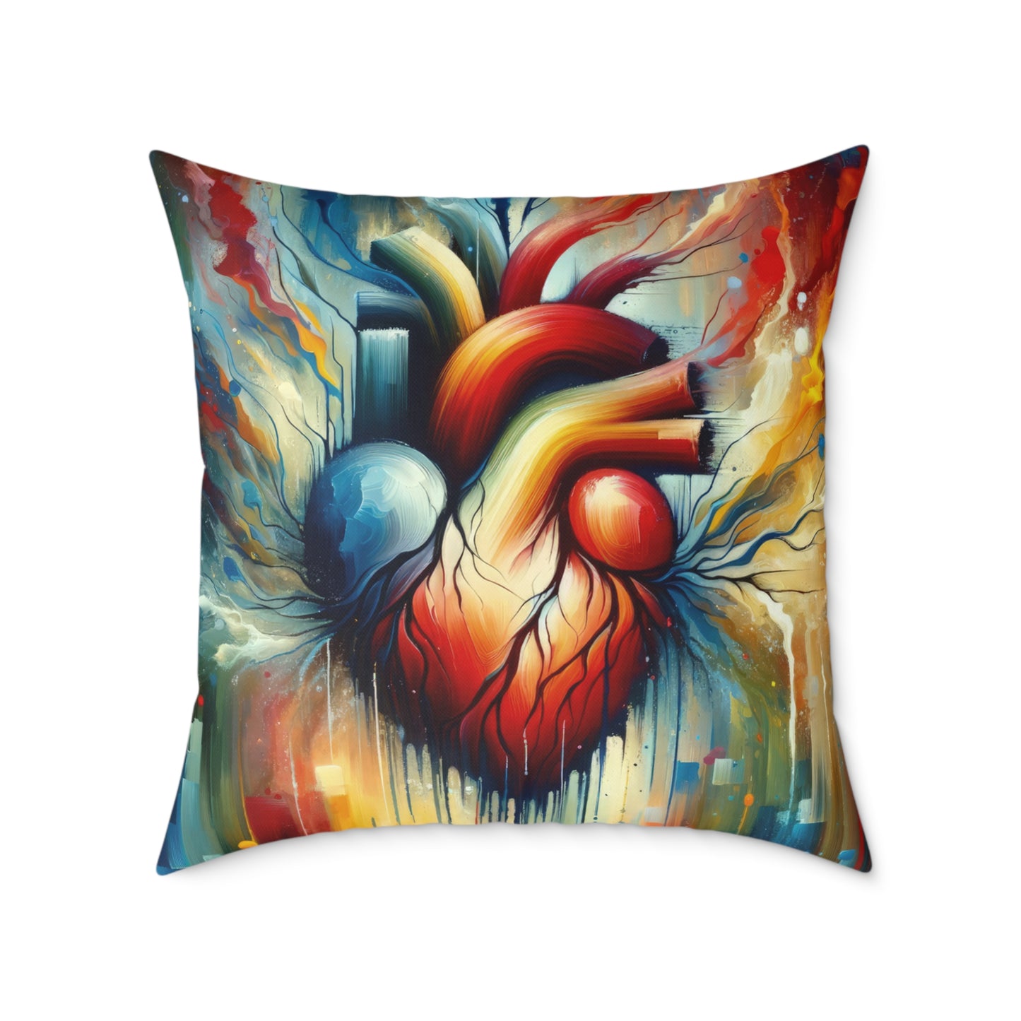 Humanity Heart Unveiled Spun Polyester Pillow
