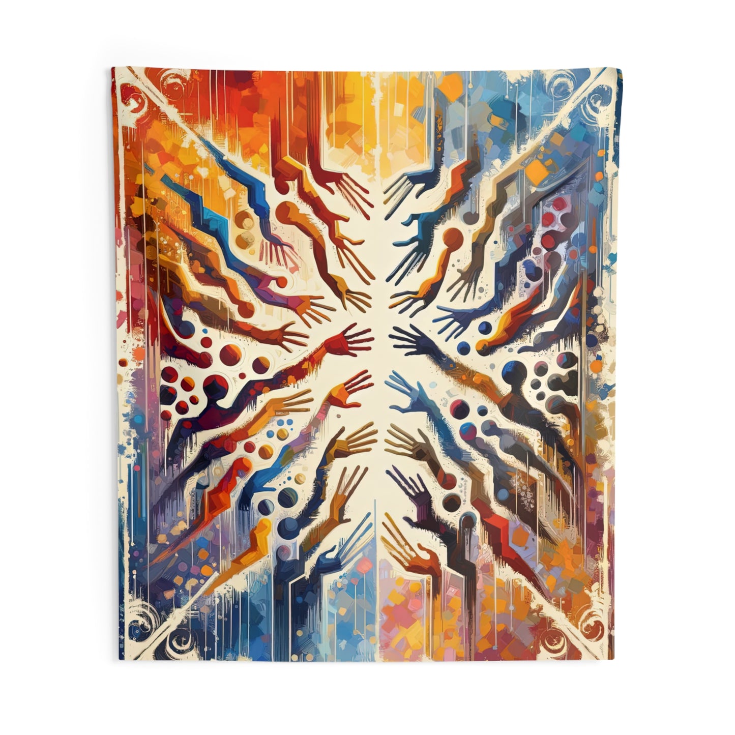 Architects Wisdom Tachism Indoor Wall Tapestries