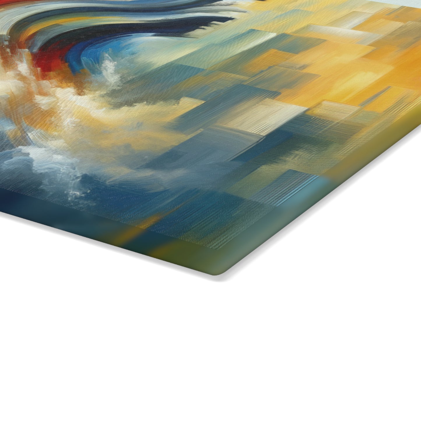 Persistence Force Abstract Glass Cutting Board