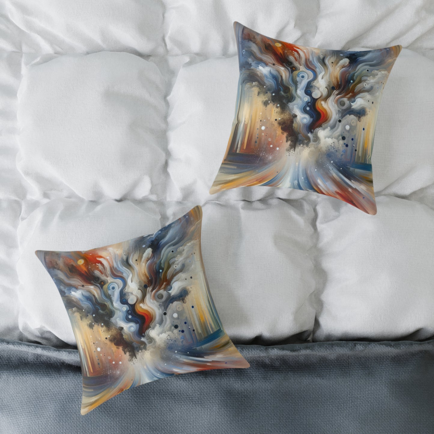 Dynamic External Influence Spun Polyester Pillow