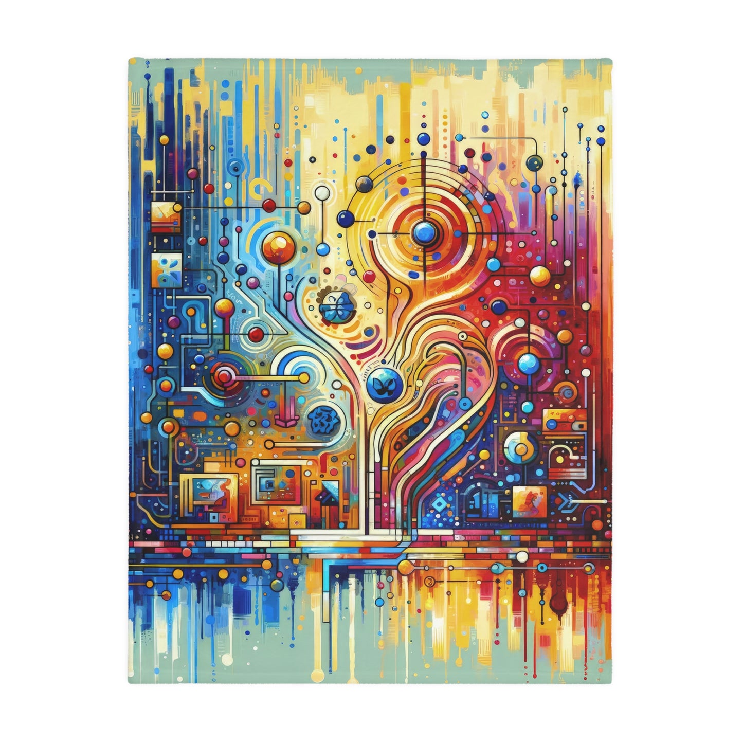 Supportive Divided Empathy Velveteen Microfiber Blanket (Two-sided print)
