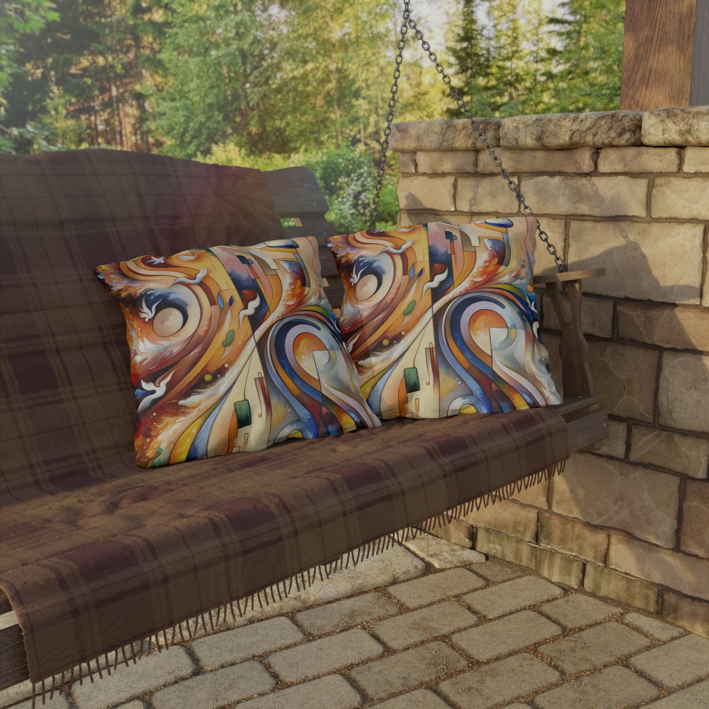 Companionable Lightness Journey Outdoor Pillows
